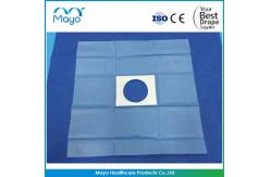 China PP SMS Sterile Field Towel Drape Fenestrated Drape With Adhesive supplier