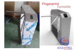China Automatically Tripod Turnstile Gate , Rotary drop arm barrier Fingerprint Recognition Controlled supplier