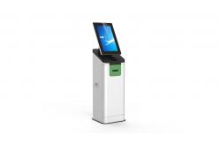 China Freestanding Self Service Kiosk Touchscreen With Passport Reader For Airport supplier