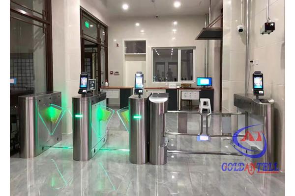 Multifunctional Flap Turnstile Gate Face Recognized Access Control Security Scanner Gate