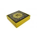Luxurious Black Gold Stamping Recycled Paper Box For Clothes / Cosmetics for sale