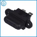 30A Tin Brass PCB Mount Fuse Holder PA66 12v Blade Fuse Holder for sale