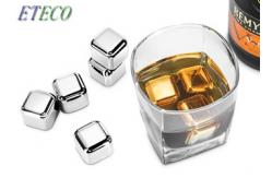 China Environmentally Friendly Reusable Metal Ice Cubes For Whiskey Non Toxic supplier