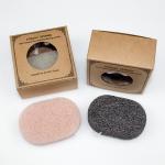 Private Label Organic Oval Cosmetic Sponge Bamboo Charcoal Konjac Sponge for sale