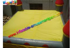 China Garden Inflatable Jumping House , PVC Vinyl Bouncy Castles With Sun Cover supplier