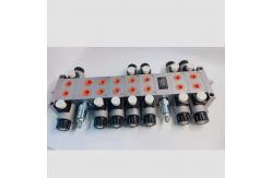 China Durable 24V 6 Bank Hydraulic Valve Manifolds for Solenoid Valve Steel Block supplier