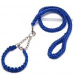 Nylon Dog Kitten Collar Leash Anti Impact Explosive Traction P-Chain Belt 8 Strand for sale
