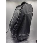Black Polyester Racket Sports Bag With Shoe Compartment