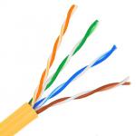 Orange Cat6a Ethernet Cable Roll Speed 1000Mbps 24 AWG CMX Fire Rated for sale