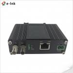 Din Rail Industrial 10BASE-T To 10BASE-FL Fiber Ethernet Media Converter ST Connector 2KM for sale
