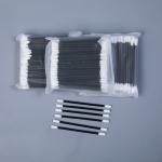 Optics Industry Foam Cleaning Swabs 100 Pcs / Bag With Black PP Stick for sale
