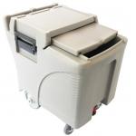 Sliding 125lb Insulated Ice Caddy , Sanitary Portable Insulated Ice Bin for sale
