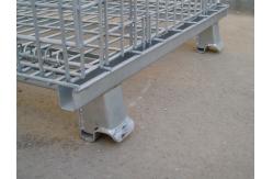 China 1200kg 1500kg Wire Mesh Storage Cages Customized Mesh Pallet Cages supplier