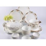 CIQ Certificate 45pc Bone China Dinner Set For 6 People for sale
