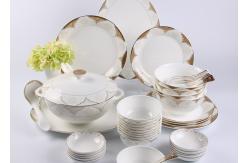 China CIQ Certificate 45pc Bone China Dinner Set For 6 People supplier