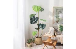 China Handmade Plastic Artificial Monstera Plant Wind Resistance supplier