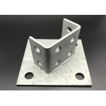 Cast Iron Electrical Zinc Slotted Unistrut Post Base Brackets for sale
