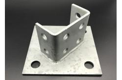 China Cast Iron Electrical Zinc Slotted Unistrut Post Base Brackets supplier