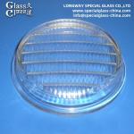 Durable Molded Borosilicate Headlight Glass Cover For Outdoor Lighting System for sale