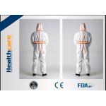 Waterproof Disposable Protective Coveralls With PP+PE Microporous Material for sale