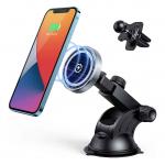 15W Magnetic Car Magsafe Phone Mount Auto Alignment Dashboard for sale