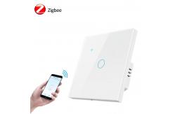 China CCC ZigBee Smart Switch AC240V Touch Wall Light Switch Timing supplier