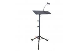 China Steel 1530mm Height Computer Tripod Stand With Tray supplier
