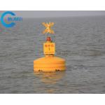 Green Red Yellow Water Navigation Buoys Ocean With Solar Signal Light for sale