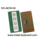 4 Keys Metal Kiosk Keyboard , stainless steel keypad for Service Evaluation Device for sale