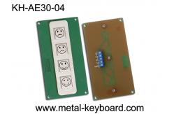 China 4 Keys Metal Kiosk Keyboard , stainless steel keypad for Service Evaluation Device supplier