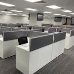 Grey Modular 2 4 6 Seat Office Workstation Cubicle For Staff for sale