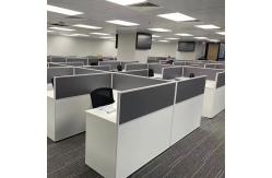 China Grey Modular 2 4 6 Seat Office Workstation Cubicle For Staff supplier