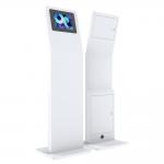 12.9 SPCC Floor Standing LCD Kiosk PC Stand Rotating Enclosure for sale