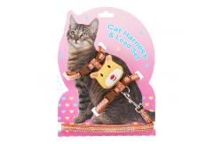 China Adjustable Cat Harness Lead Escape Proof For Small Large Cats supplier