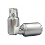 Twist 80ml 100ml Airless Pump Bottles Vacuum PP MS Metallized Round Bottom for sale