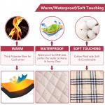  				Waterproof Windproof Reversible British Style Plaid Dog Vest Winter Coat 	        
