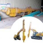 Excavator Telescopic Arm With Hydraulic Long Reach Grapple Better Welding for sale
