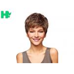 Heat Resistant Synthetic Choppy Bangs Short Wigs For Women Health And Breathable for sale