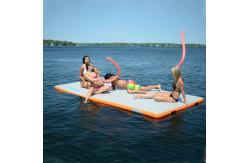 China EN7.1 White Yoga Mats 3x1m Inflatable Water Platform supplier