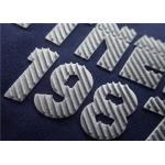Raised Twill Flash Silver Surface Heat Transfer Logo Three Dimensional Effect for sale