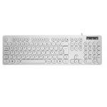 104 Keys Waterproof USB Keyboard HIPS Material Ergonomic Design Supports Logo Customization for Dormitories and More for sale
