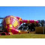 Big Commercial Pool Water Slides / Funnel Water Slide Customized Size for sale