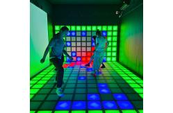 China LED Interactive Floor Tiles Jumping Grid For Amusement Park supplier