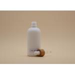 Cylinder Shape White Glass Dropper Bottles 100ml For Cosmetic Packaging for sale