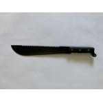ODM Saw Tooth Black Blade Spring Steel Machete 20in Plastic Handle for sale