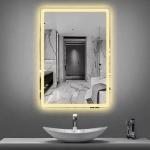 Waterproof Bathroom Hardware Sets , Anti Fog Smart LED Bathroom Mirror Dimmer