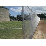 Galvanized / PVC Coated Chain Link Fence Cyclone Fencing 3 Foot Height for sale