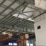 Industrial Ceiling Fans with Gearbox Motor or Pmsm Motor Configured Hvls Fan as Air Blower for Workshop Ventilation and Cooling Purpose for sale