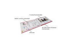 China 1GB Memory LCD Video Business Cards 7inch 148×210mm thinkness supplier