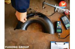 China ASTM A234 WP22 CL1 / CL3 Alloy Steel Fitting Buttweld 180° Elbow Black Painted supplier